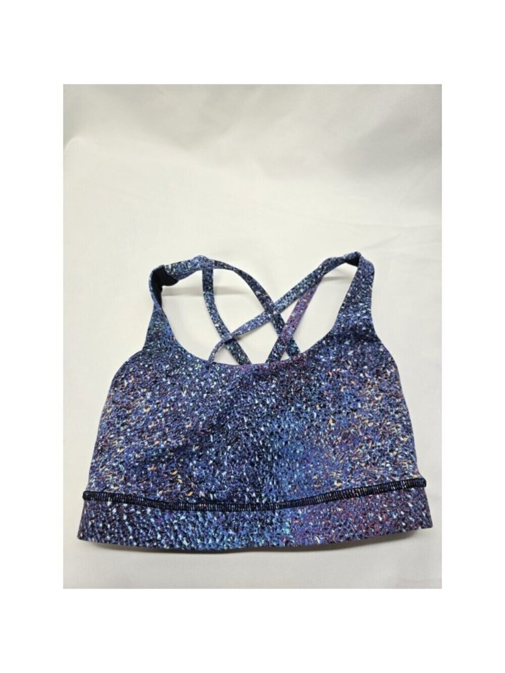 Lululemon Energy Bra Strive Multi Black Size 2-No Padding- READ